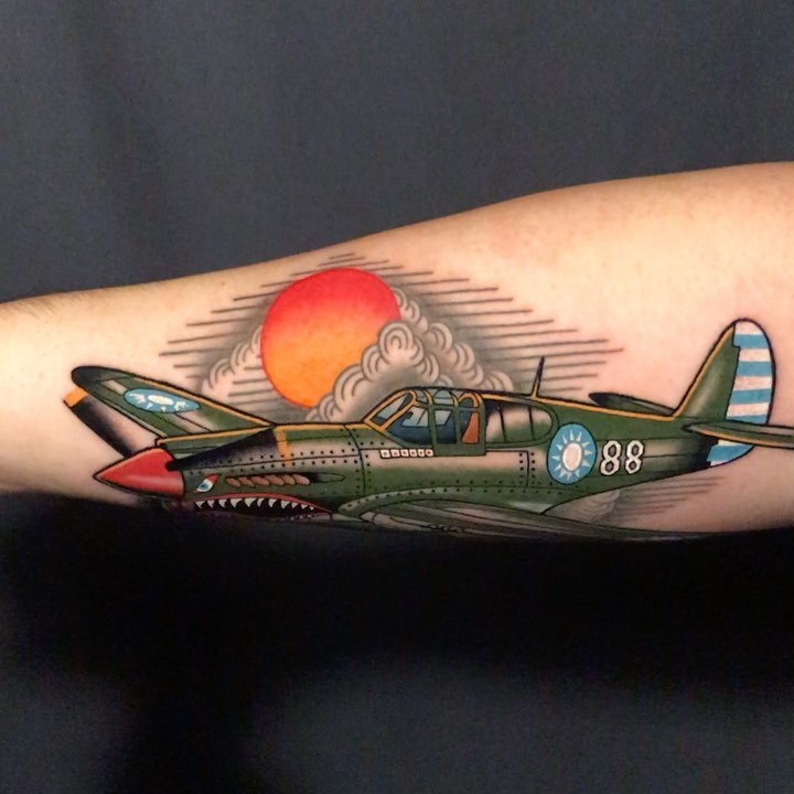 Airplane tattoos, Plane tattoo, Sleeve tattoos