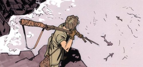 gffa: EVERYTHING YOU WANTED TO KNOW ABOUT LUKE SKYWALKER’S SPEARFISHING:Illustrations from The