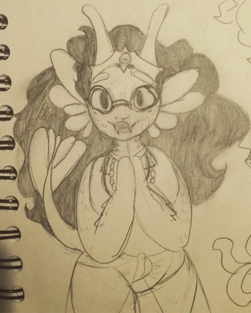 hornedbooty: today’s sketchpage!!! this one is dedicated to feferi peixes, one of the best gir