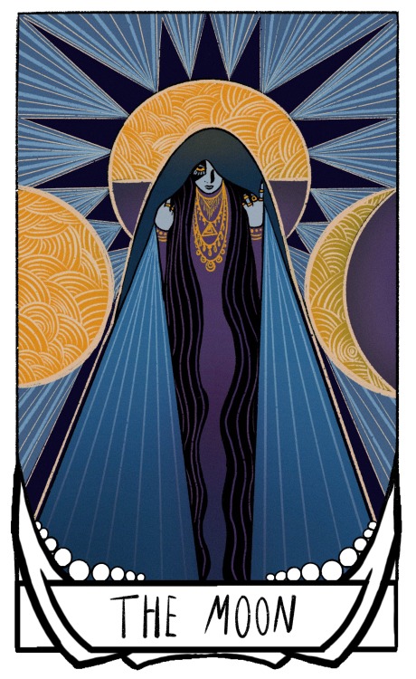 kalihoffs: Re-did my Nocturnal Tarot card based off my original design so these ladies are now a com