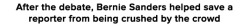 didishy:  micdotcom:  Watch: Bernie Sanders, what a mensch.   please protect him at all cost presidency will absolutely take its toll on him but he’s prepared to give it up to genuinely help other people protect this cinamon roll 