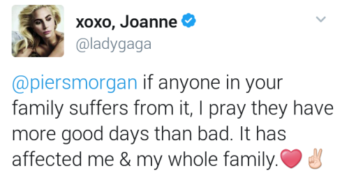geekandmisandry:  gagafanbasedotcom:  Lady Gaga rebuffs slander on Twitter. (12/13)  I regret any time I spent hating Lady Gaga for misogynistic reasons. 