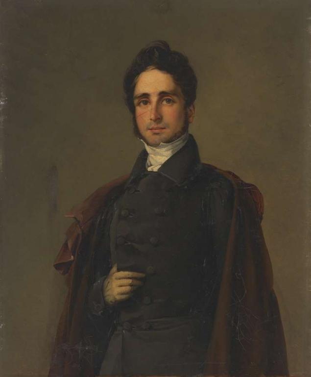 Ary Scheffer (German, 1795-1858), Presumed portrait of Monsieur Chaloux Brillan.
