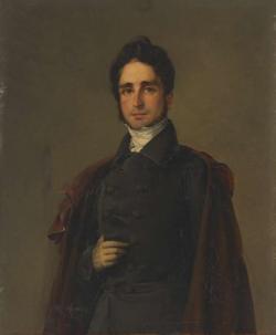 Ary Scheffer (German, 1795-1858), Presumed Portrait Of Monsieur Chaloux Brillan.