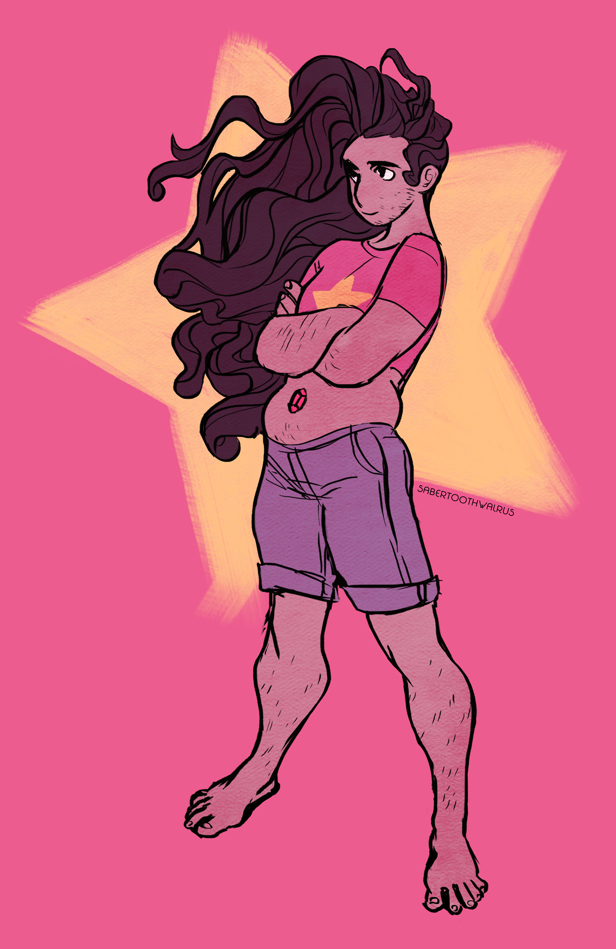 sabertoothwalrus: I was so excited that the stubbly Stevonnie I drew over a year