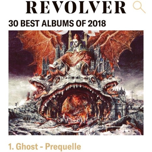 @revolvermag has named &ldquo;Prequelle&rdquo; the best album of 2018. Congrats @thebandghost ・・・ C