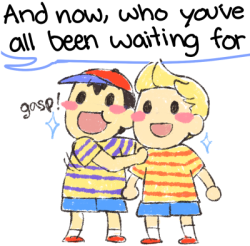 Jen-Jen-Rose:  Ness And Lucas Still Unconfirmed For Smash Bros 