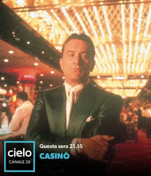 Robert De Niro, Sharon Stone e Joe Pesci sono i protagonisti di questo film drammatico diretto da Martin Scorsese.
Vi aspettiamo questa sera con Casinò, alle 21:15...