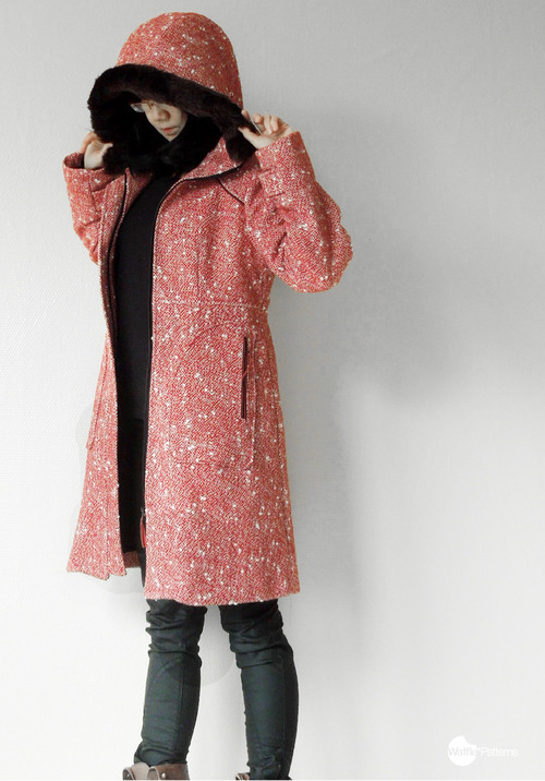 pdf sewing pattern hooded coat pepernoot