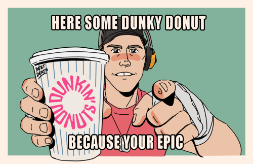 debtdeath: here’s a high effort meme drawing with period appropriate dunkin donuts logo 