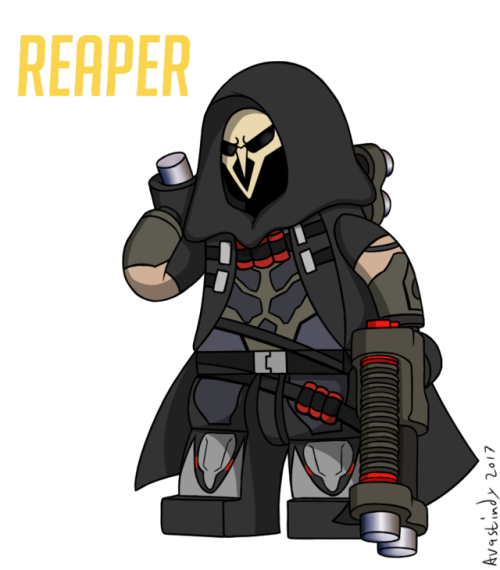 XXX avastindy: Here is Reaper as a Lego Minifigure. photo