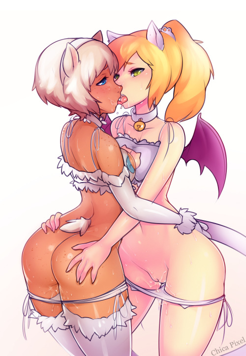 sapphicneko:  chicapixelart:  Shephira ♡ SapphicNeko OCs belong to Cert / SapphicNeko  This turned out very sexy. Lovely work! 