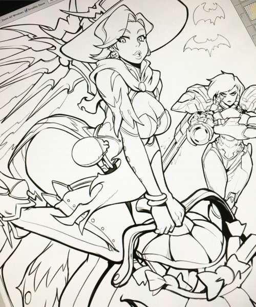 reiquintero: Halloween Mercy On Progress! Check my YouTube for the live stream recordings of the lin