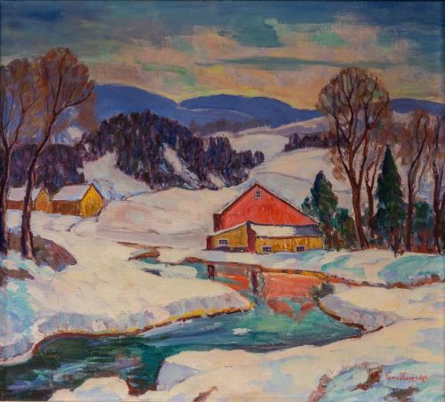 Fern Coppedge (American, 1883 - 1951): Winter Landscape (via Michener Art Museum)