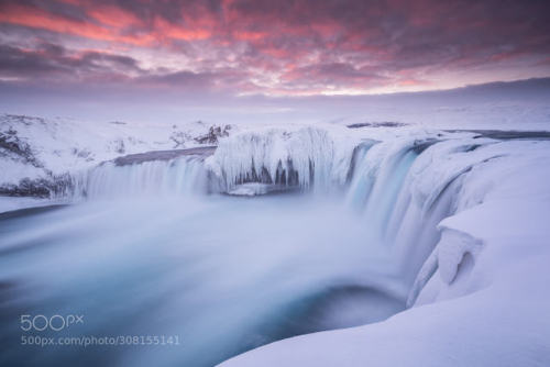 Winter at Godafoss by IurieBelegurschi