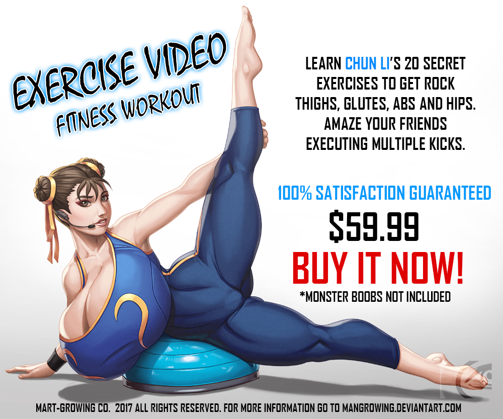 mangrowing:  CHUN LI FITNESS INSTRUCTOR  Let’s get Physical XDSupport me https://www.patreon.com/mangrowing