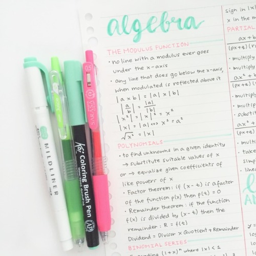 math revision notes because exams are coming soon and I seriously need to start studying harder! 201