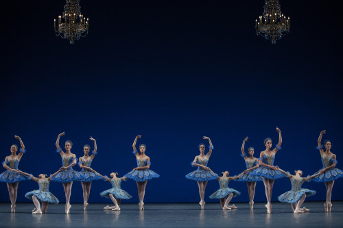 aurelie-dupont:Paris Opera corps de ballet in Balanchine’s Themes and VariationsPhoto © A