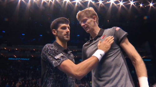 Novak Djokovic win to set the final against ZverevNovak Djokovic defeats 6-2 6-2 Kevin Anderson to r