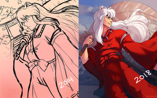 nayuunart:i was really curious to see my art improvement over the years so i compiled this!dates of 