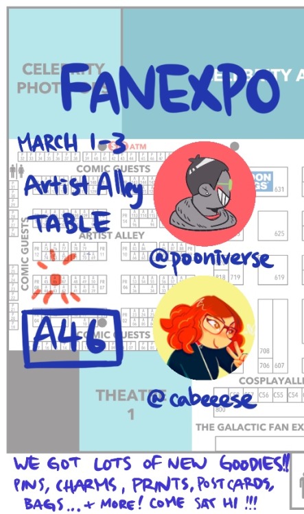 HEYOOOOO! @cabeeese and I r going to be at FanExpo Vancouver this weekend! Come say hi if u r in the