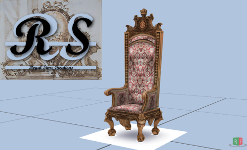 the-regal-sim: I saw a need for some baroque thrones, here’s the kings but we shouldn’t forget the q