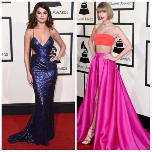 Selena Gomez and Taylor Swift so far are killing the runway at the Grammys!! #grammys #gma #love #fa