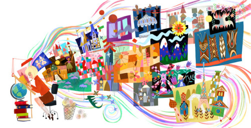 Illustration from Pocket Full of Colors: The Magical World of Mary Blair, Disney Artist Extraordinai