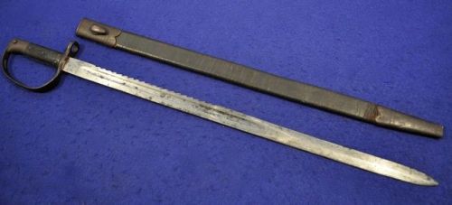 British Pattern 1879 Artillery Sawback BayonetVictorian era British Pattern 1879 Sawback Sword Bayon