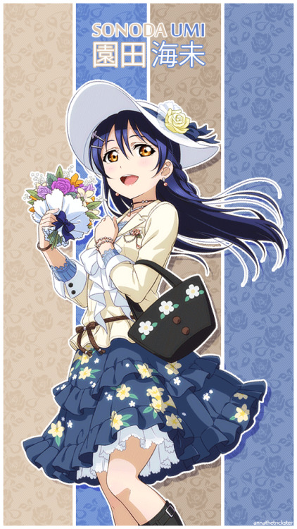 annathetrickster: Sonoda Umi | Flower Bouquet Mobile Wallpapers | 540x960