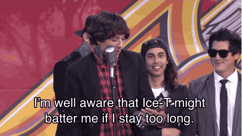 alternativepressmag:  Some award shows play people off. We have Ice-T. Bring Me The Horizon win Best International Band at the APMAs. 