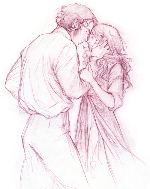 ekbelsher: Morning sketch. Pride and Prejudice was always my favourite Jane Austen novel, and probab