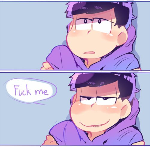 crispyfrites:  Angry karamatsu makes me horntwas drawn for karaichi day 2/4