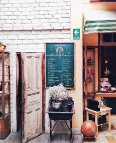 In Lima Peru - you can caffeinate with a cortado on the breezy interior courtyard of concept-shop Dé