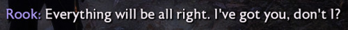 There's Just Something About Rook And Lucanis Reaffirming Their Support And Love For Each Other Throughout