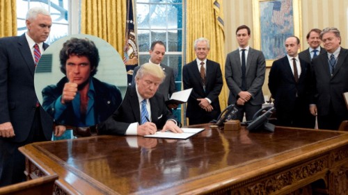 allmalepanels:So that we won’t forget. Here he is again signing anti abortion executive order http:/