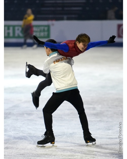 ohminah:  More Javi and Deniss at the Europeans 2019 gala pratice (Pictures are from @ponarushka on instagram)