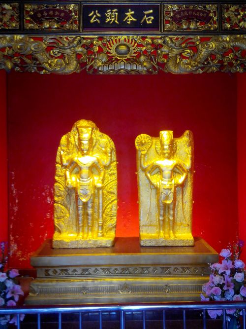 Vishnu deities at Shrine of the City Pillar of Suphan Buri, Thailand