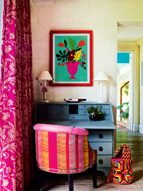 House tour: inside designer Kit Kemp&rsquo;s vividly coloured Barbados home  - Vogue Living 