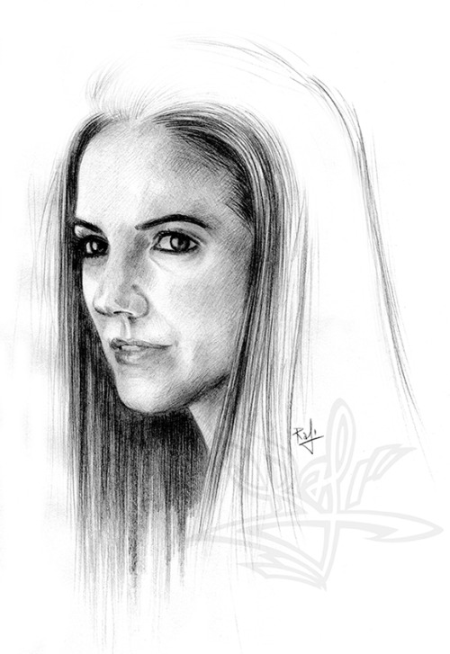 thesparklingblue: Just a quick sketch to celebrate the Bday of the talented and gorgeous Anna Silk. 