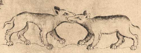 hollyblueagate: hollyblueagate: i love bestiaries. these are supposed to be snakes.