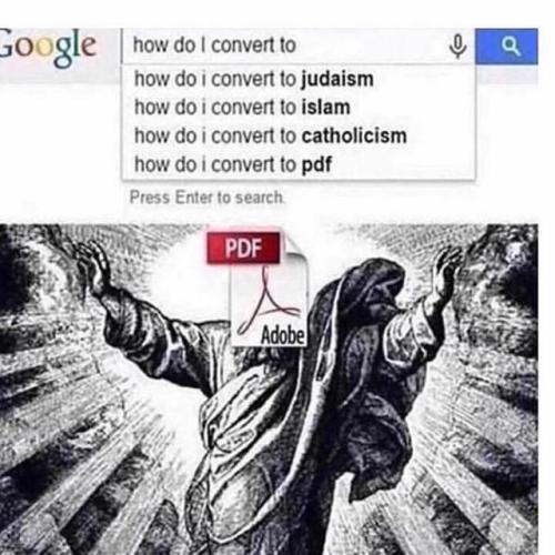 PDF becomes one of the major world religions (c. 2018 AD)