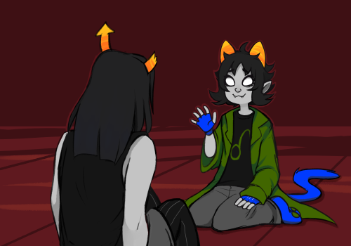 part 3 and 4!! (almost done posting)((I was so glad to draw the meowrails reunion oh man)(also all the past days when I was seeing people being like ‘are Aradia, Sollux and Feferi even in this comic anymore’ I was just here silently laughing omg)+