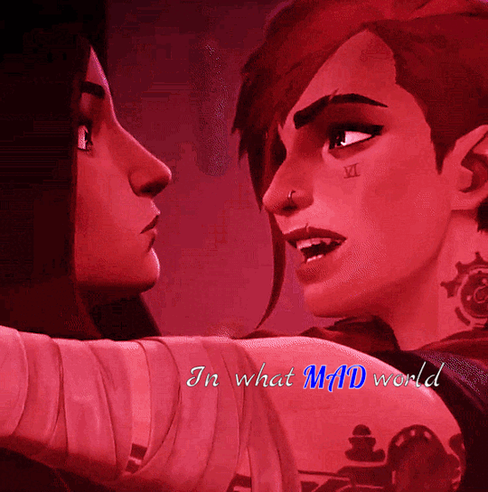 IN WHAT MAD WORLD WOULD I TRUST SOMEONE LIKE YOU?SOMEONE LIKE ME?(happy valentines day, chooms!) #arcane#piltovers finest#arcanedaily#arcanesource#visource#arcaneedit#arcane series#arcane netflix#mygifs#vi#caitlyn kiramman #vi x caitlyn #violyn#caitvi#vicait#piltovers gayest #league of legends #Riot games #vi the piltover enforcer  #caitlyn the sheriff of piltover