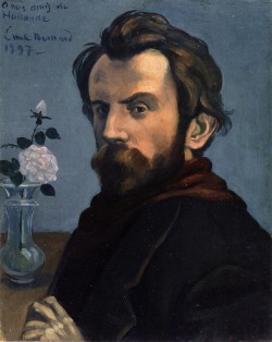 Émile Bernard Self-Portrait With A Vase Of Flowers, 1897 Oil On Canvas Rijksmuseum,