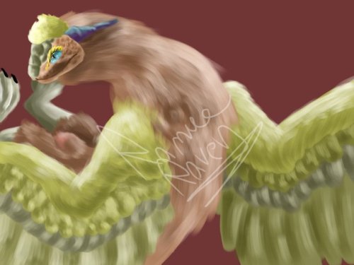 onelameasskid: art trade i did with @ravenofsoda !!! they wanted me to draw a dragon space kid,