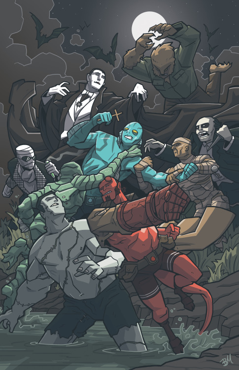 HELLBOY & ABE SAPIEN vs THE UNIVERSAL MONSTERS