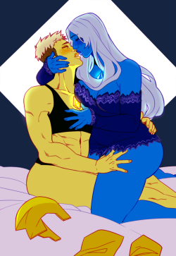 xuunies:  not too Spicy to be on the nsfw blog so :^) more Yellow/Blue 