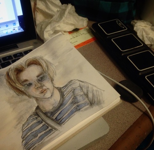 Drawing of the bro (ghostbustersvhs) while I&rsquo;m suffering @ uni srry am a bit out of practi