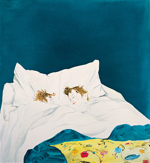 mentaltimetraveller: Laura Owens, Untitled, 2000, acrylic, oil, and graphite on canvas, 1.8 x 1.7 m